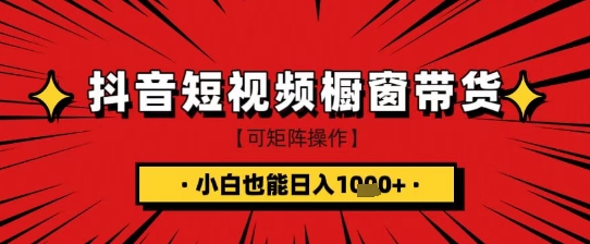 抖音短视频食品橱窗带货，小白轻松上手日入1k+【揭秘】-天涯云创